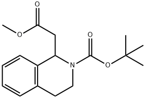 1-Isoquinolineacetic acid, 2-[(1,1-dimethylethoxy)carbonyl]-1,2,3,4-tetrahydro-, methyl ester