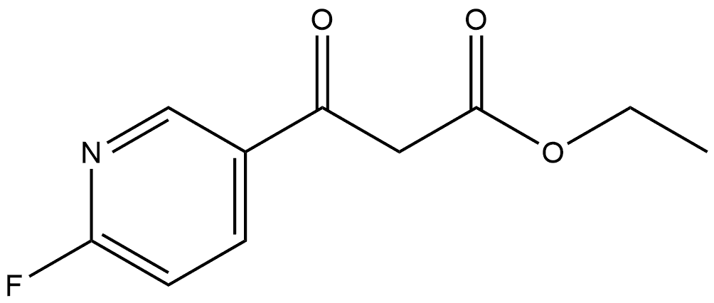 ethyl 3-(6-fluoropyridin-3-yl)-3-oxopropanoate Struktur