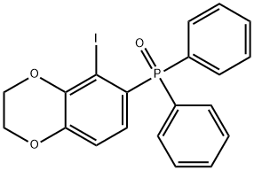 Phosphine oxide, (2,3-dihydro-5-iodo-1,4-benzodioxin-6-yl)diphenyl- Structure