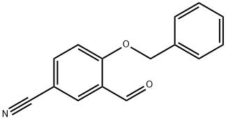 3-甲酰基-4-苯基甲氧基苯甲腈 结构式