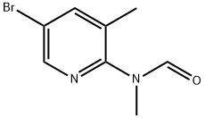 Formamide, N-(5-bromo-3-methyl-2-pyridinyl)-N-methyl- Struktur