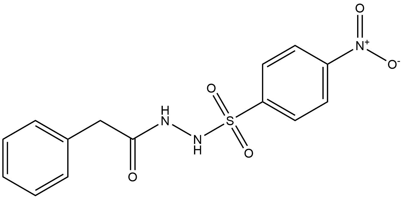 4-nitro-N'-(2-phenylacetyl)benzenesulfonohydrazide Structure