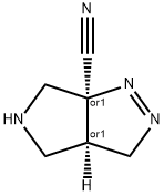 (3aR,6aS)-rel-3a,4,5,6-tetrahydro-Pyrrolo[3,4-c]pyrazole-6a(3H)-carbonitrile (Relative struc)|