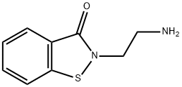 1,2-Benzisothiazol-3(2H)-one, 2-(2-aminoethyl)- Structure