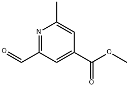 METHYL 2-FORMYL-6-METHYLISONICOTINATE Structure