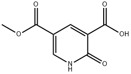 5-(甲氧羰基)-2-氧代-1,2-二氢吡啶-3-羧酸, 449734-21-8, 结构式