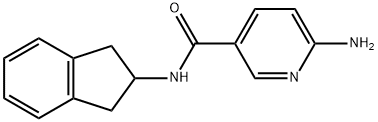 3-Pyridinecarboxamide,6-amino-N-(2,3-dihydro-1H-inden-2-yl)-(9CI) 结构式