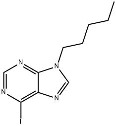 9H-Purine, 6-iodo-9-pentyl- Struktur