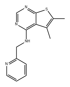 450394-66-8 5,6-二甲基-N-[(吡啶-2-基)甲基]噻吩并[2,3-D]嘧啶-4-胺
