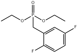 Phosphonic acid, [(2,5-difluorophenyl)methyl]-, diethyl ester (9CI) Struktur