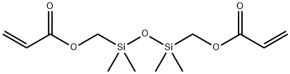 1,3-二(丙烯酰氧基甲基)-1,1,3,3-四甲基二硅氧烷, 4515-14-4, 结构式