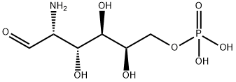 D-Galactose, 2-amino-2-deoxy-, 6-(dihydrogen phosphate) Struktur