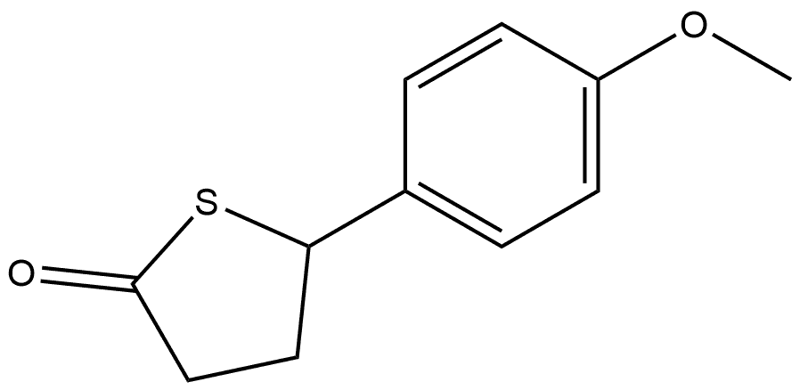 2(3H)-Thiophenone, dihydro-5-(4-methoxyphenyl)- Struktur