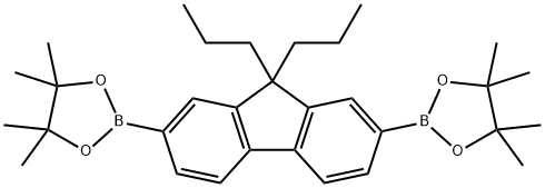 1,3,2-Dioxaborolane, 2,2'-(9,9-dipropyl-9H-fluorene-2,7-diyl)bis[4,4,5,5-tetramethyl- Struktur