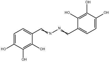 Benzaldehyde, 2,3,4-trihydroxy-, 2-[(2,3,4-trihydroxyphenyl)methylene]hydrazone 化学構造式