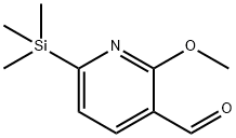 3-Pyridinecarboxaldehyde, 2-methoxy-6-(trimethylsilyl)-