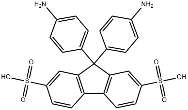 9,9-双(4-氨基苯基)-9H-芴-2,7-二磺酸, 455944-24-8, 结构式