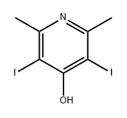 4-Pyridinol, 3,5-diiodo-2,6-dimethyl- Struktur