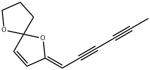 1,6-Dioxaspiro[4.4]non-3-ene, 2-(2,4-hexadiynylidene)-, (2Z)- Struktur