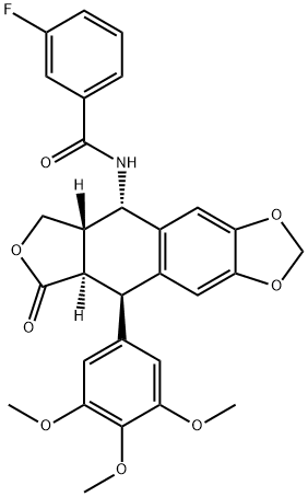 Podophyllotoxin, derivative of Structure