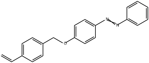 Diazene, 1-[4-[(4-ethenylphenyl)methoxy]phenyl]-2-phenyl-|1-[4-[(4-乙烯基苯基)甲氧基]苯基]-2-苯基偶氮化合物