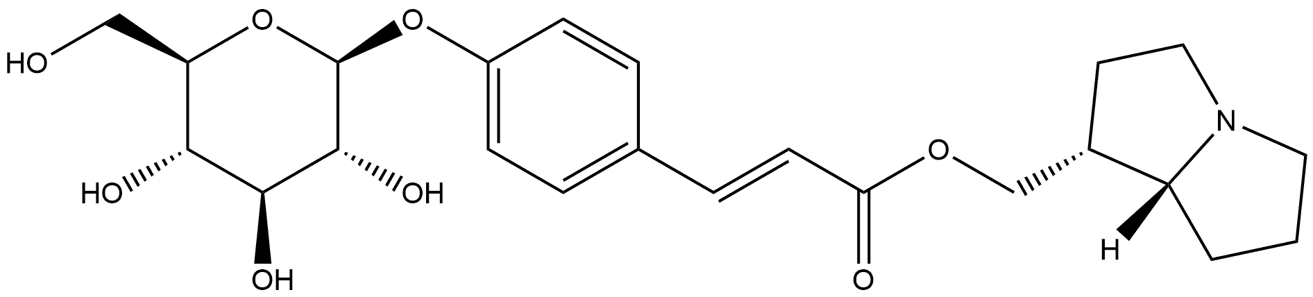 THESININE 4'-O-GLUCOSIDE 结构式