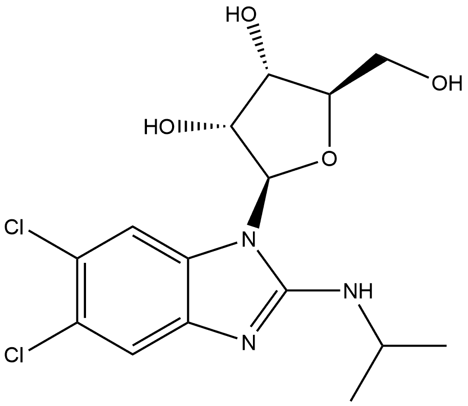 462114-04-1 1H-Benzimidazol-2-amine, 5,6-dichloro-N-(1-methylethyl)-1-β-D-ribofuranosyl-
