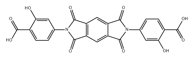 Salicylic acid, 4,4'-(5,7-dihydro-1,3,5,7-tetraoxobenzo[1,2-c:4,5-c']dipyrrole-2,6(1H,3H)-diyl)di- (7CI,8CI) 结构式