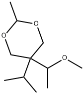 1,3-Dioxane, 5-(1-methoxyethyl)-2-methyl-5-(1-methylethyl)- Structure