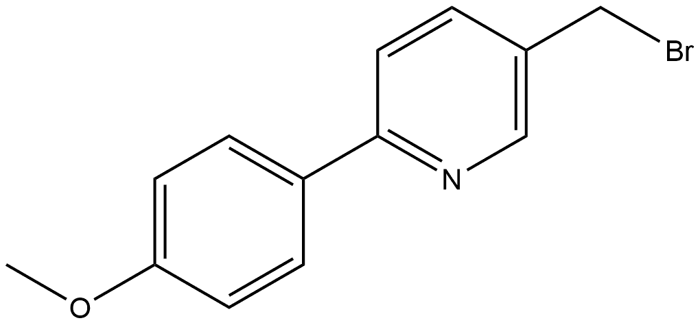 Pyridine, 5-(bromomethyl)-2-(4-methoxyphenyl)-,463297-61-2,结构式