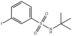 N-(叔丁基)-3-碘苯磺酰胺 结构式