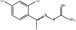 Hydrazinecarboximidamide, 2-[1-(2,4-dichlorophenyl)ethylidene]- Struktur