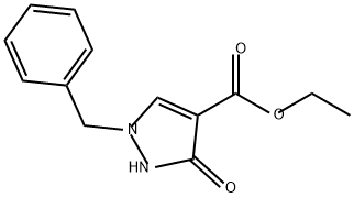 1H-Pyrazole-4-carboxylic acid, 2,3-dihydro-3-oxo-1-(phenylmethyl)-, ethyl ester,464185-85-1,结构式