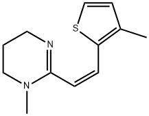 Pyrimidine, 1,4,5,6-tetrahydro-1-methyl-2-[2-(3-methyl-2-thienyl)ethenyl]-, (Z)- (9CI)|