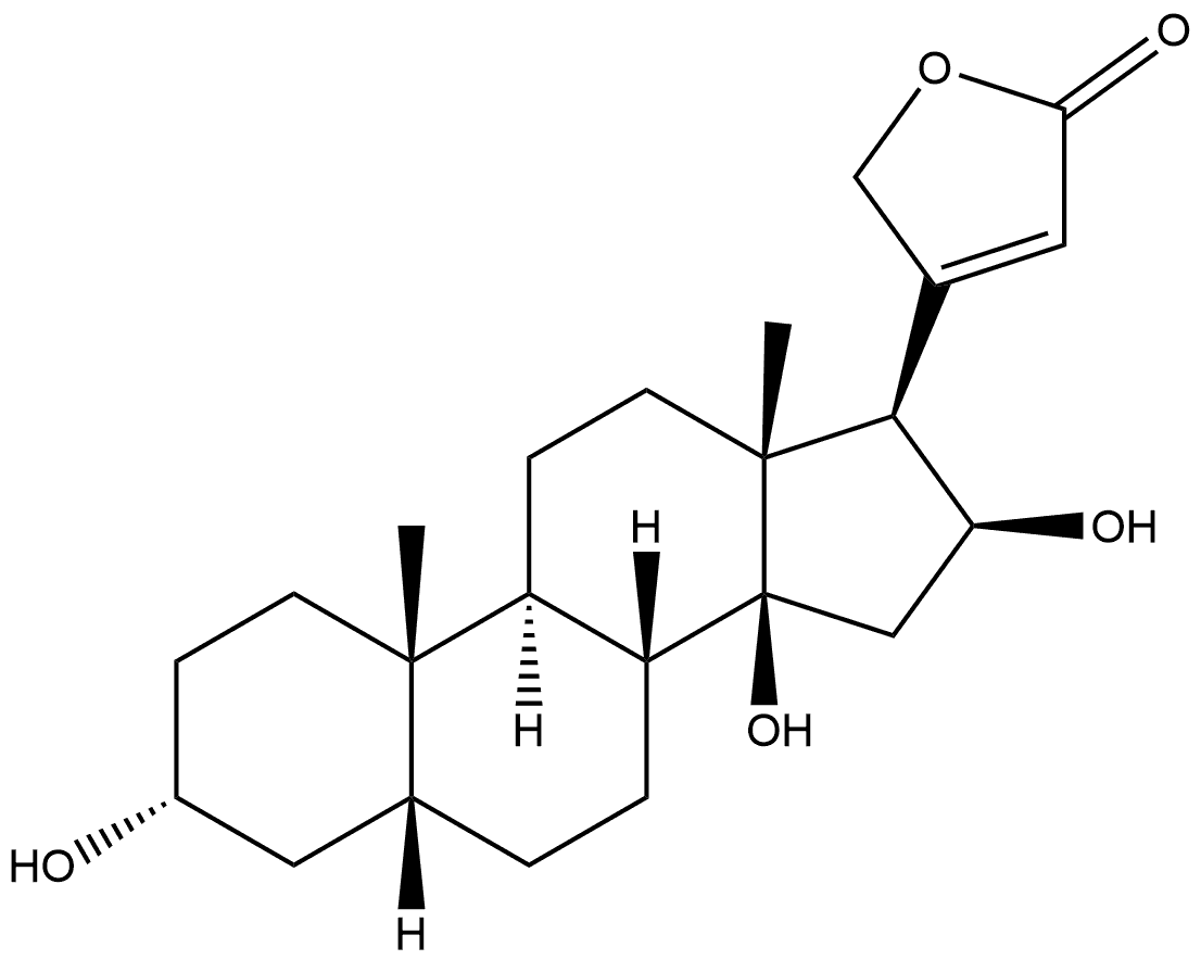 3-表羟基洋地黄毒苷元,465-10-1,结构式