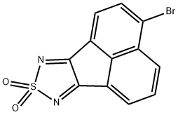 Acenaphtho[1,2-c][1,2,5]thiadiazole, 3-bromo-, 8,8-dioxide Structure