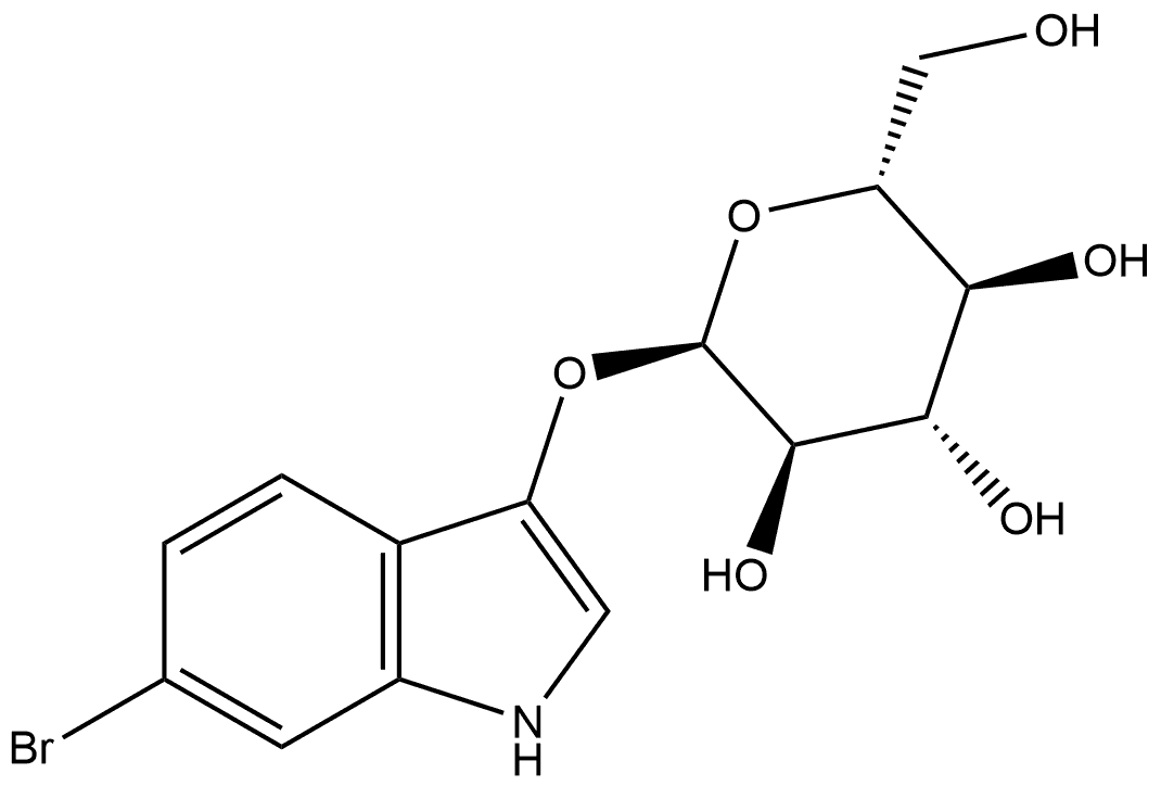 6-Bromo-3-indolyl α-D-glucopyranoside Structure