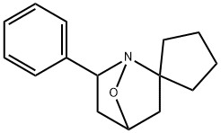 2-phenyl-7-oxa-1-azabicyclo[2.2.1]heptane-6-spiro-1'-cyclopentane 结构式