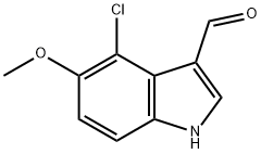 4-Chloro-5-methoxy-1H-indole-3-carbaldehyde Structure
