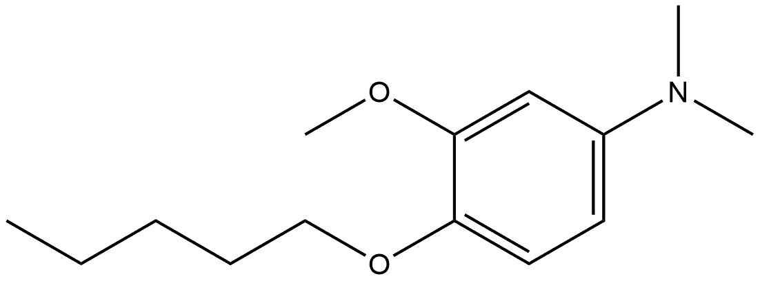 3-Methoxy-N,N-dimethyl-4-(pentyloxy)benzenamine 结构式