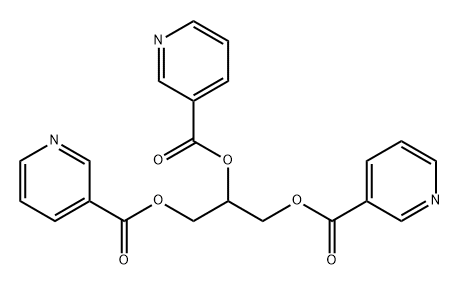 3-Pyridinecarboxylic acid, 1,2,3-propanetriyl ester (9CI),4682-24-0,结构式