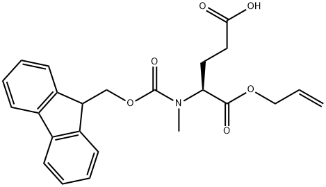 L-Glutamic acid, N-[(9H-fluoren-9-ylmethoxy)carbonyl]-N-methyl-, 1-(2-propen-1-yl) ester Struktur