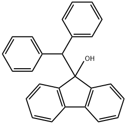 9H-Fluoren-9-ol, 9-(diphenylmethyl)- Struktur