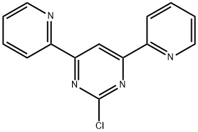 Pyrimidine, 2-chloro-4,6-di-2-pyridinyl- Structure