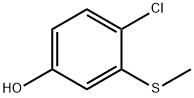 Phenol, 4-chloro-3-(methylthio)- Structure