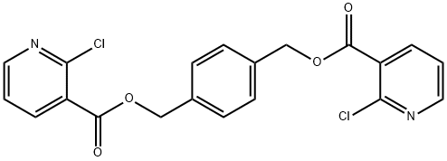 {4-[(2-chloropyridine-3-carbonyloxy)methyl]pheny l}methyl 2-chloropyridine-3-carboxylate Structure