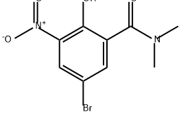Benzamide, 5-bromo-2-hydroxy-N,N-dimethyl-3-nitro- Structure