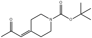 1-(1-Boc-piperidin-4-ylidene)-2-propanone,473795-40-3,结构式