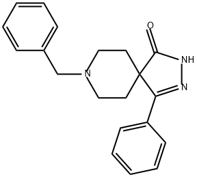 2,3,8-Triazaspiro[4.5]dec-3-en-1-one, 4-phenyl-8-(phenylmethyl)- Struktur