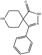 4-Phenyl-2,3,8-triazaspiro[4.5]dec-3-en-1-one 化学構造式